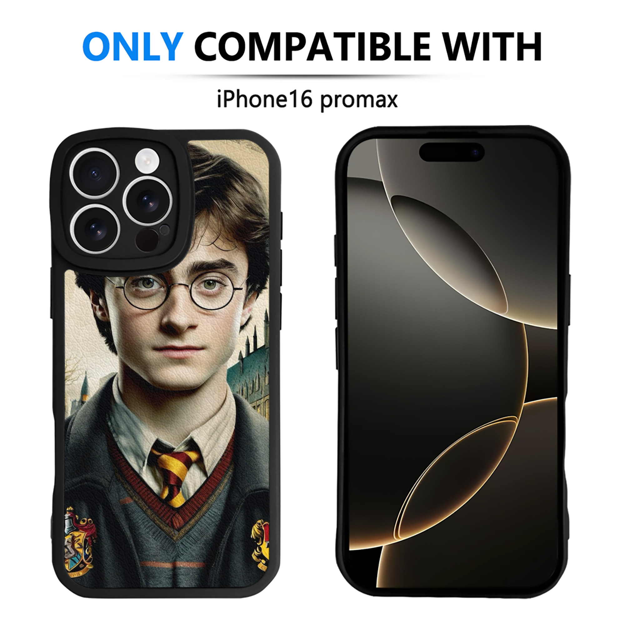 （画像用） Harry Potter ハリー・ポッターシリーズ 【iPhone 16シリーズ対応】シリコンスマホケース（レザー調） 材質：シリコン
